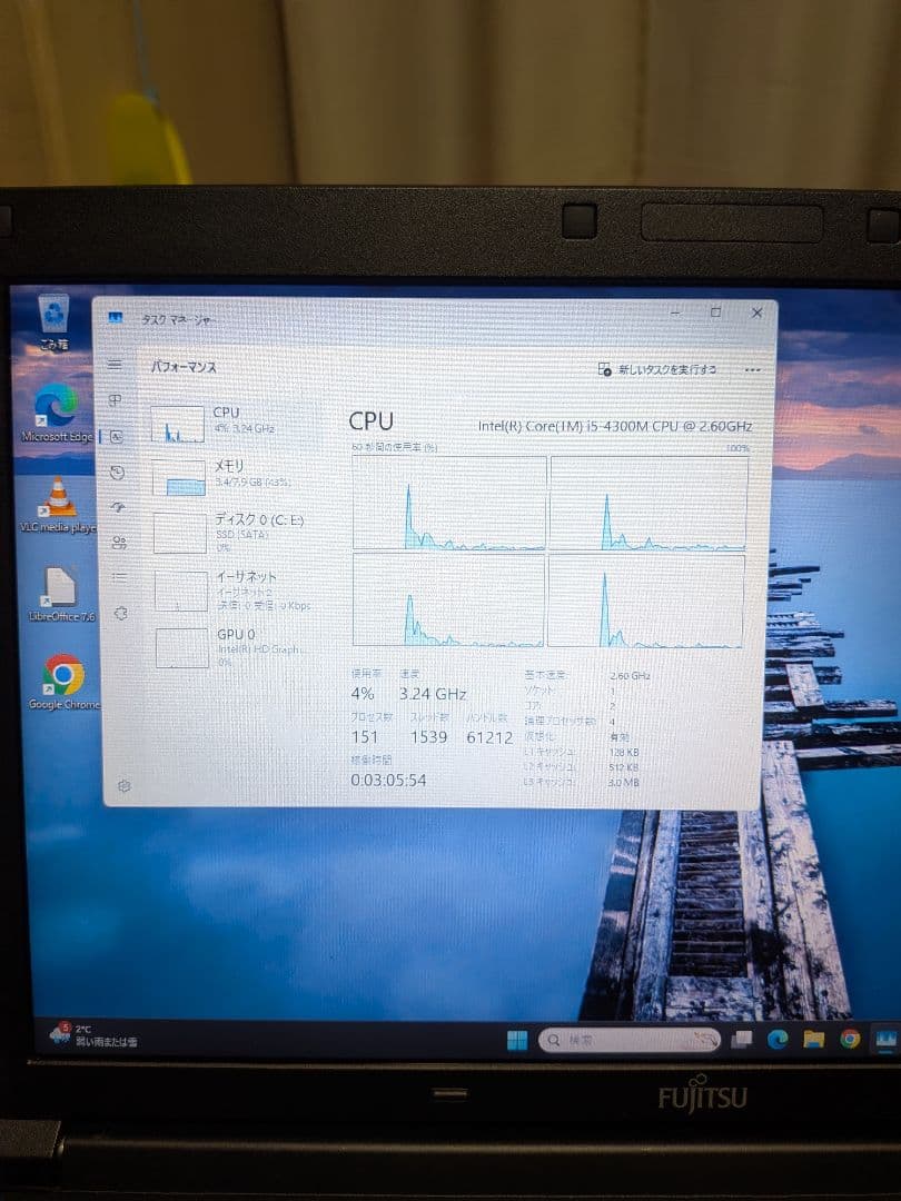 Windowsノート本体 LIFEBOOK A574/H [i5-4300M 8GB SSD128GB]