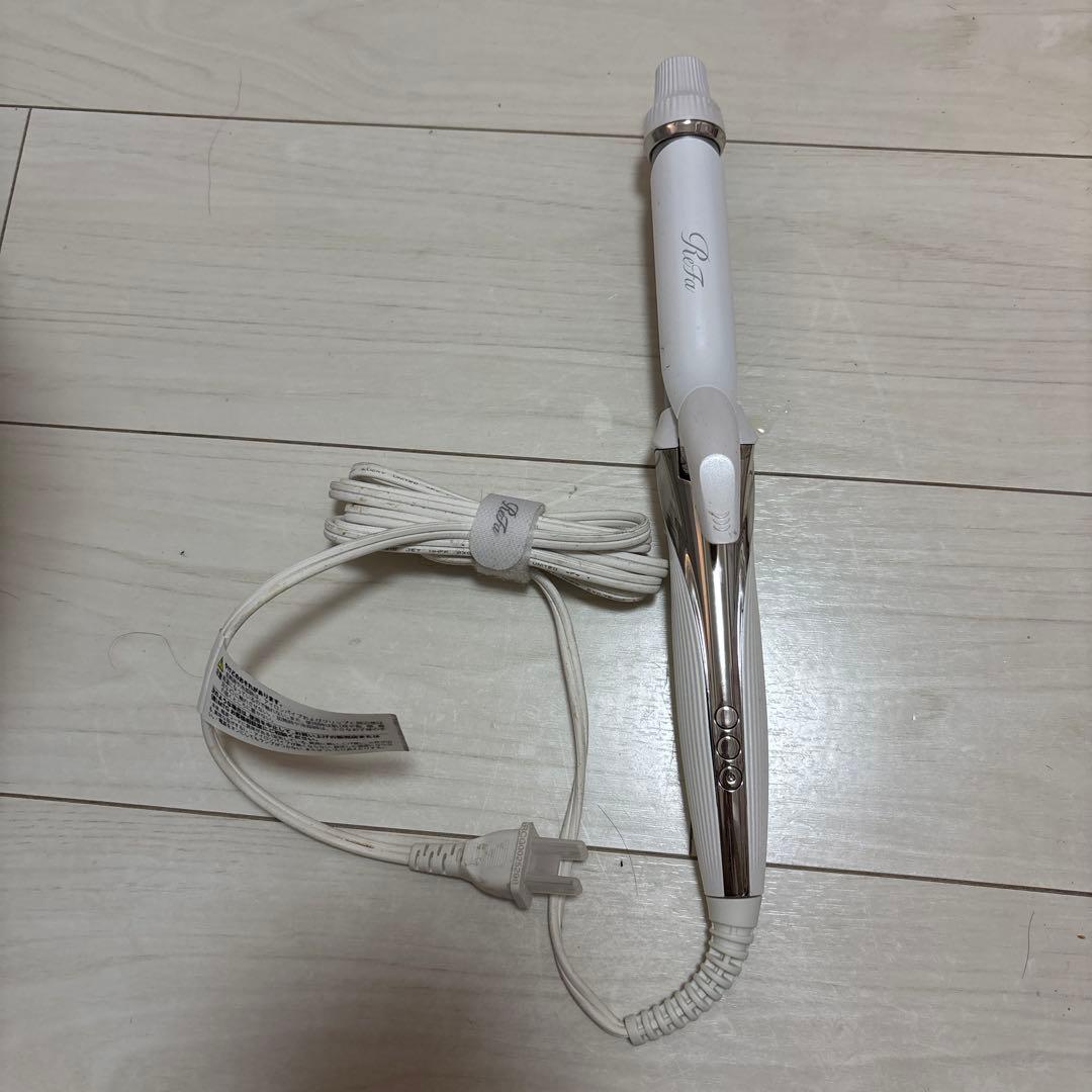 Re Fa カールヘアアイロン ホワイト 28ミリ