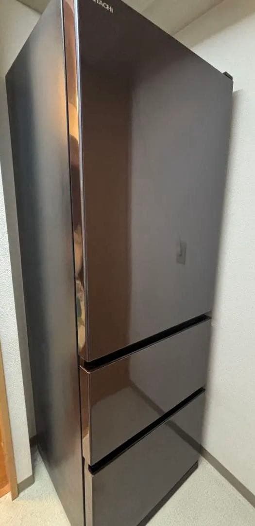 【4月20日発送】日立 冷蔵庫 ブラック 375L 2021年製 中型 3人家族