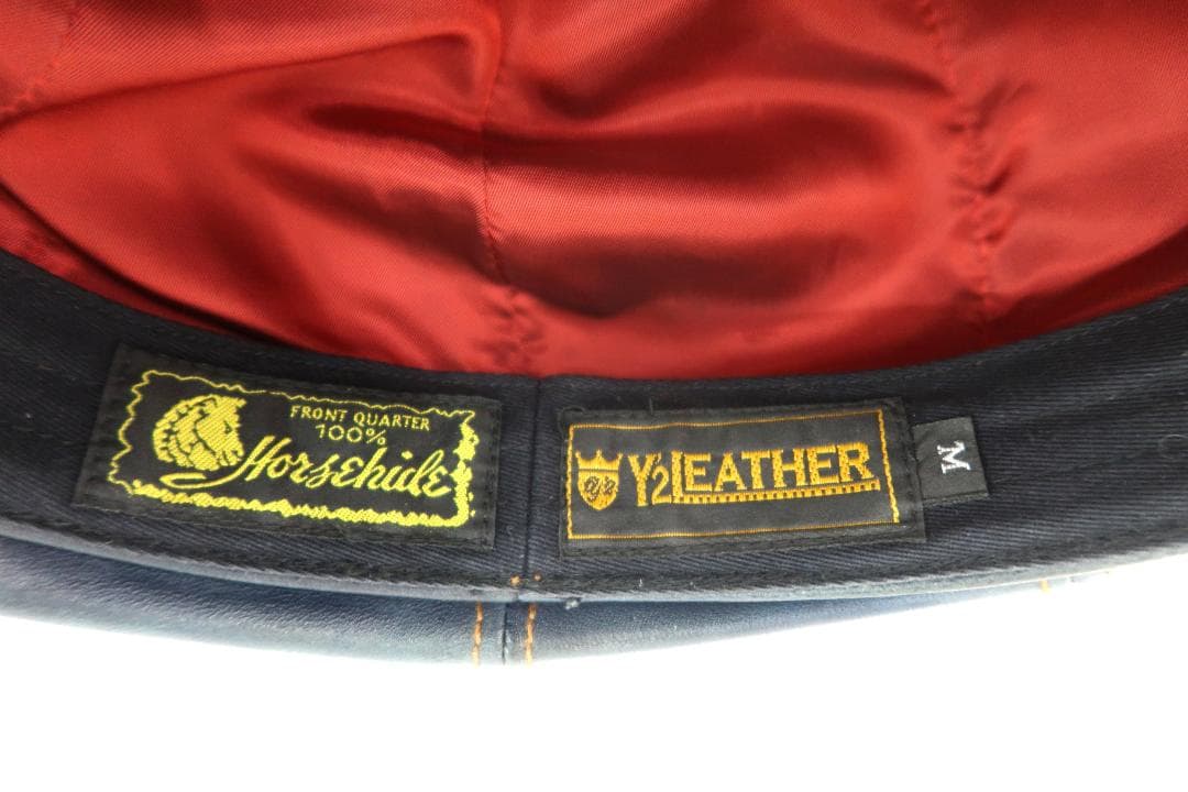 Y'2 LEATHER ワイツーレザー インディゴホースキャスケット【G】.