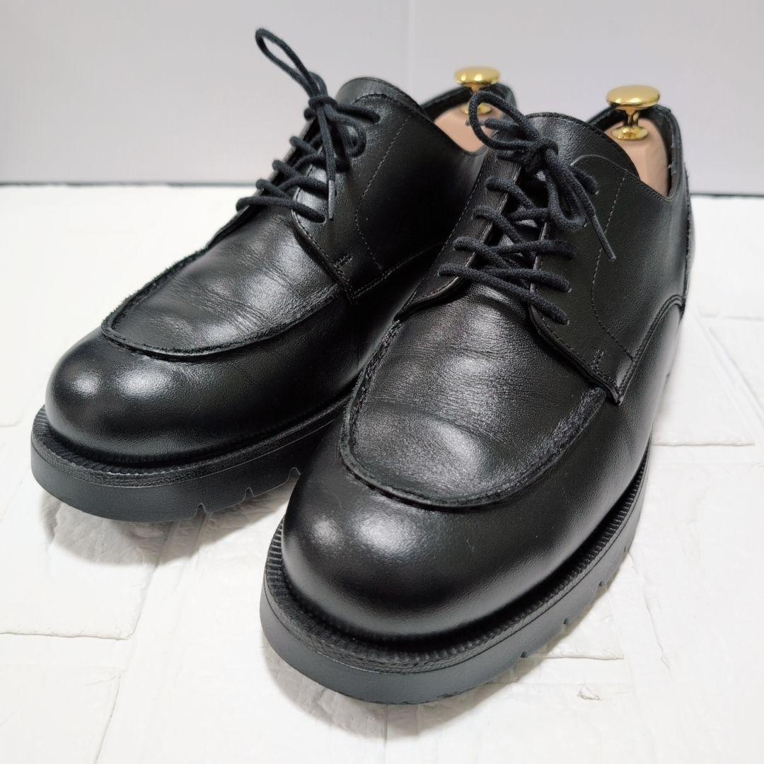 【pk】クレマン フローダ Uチップ レザー シューズ ブラック 26.5