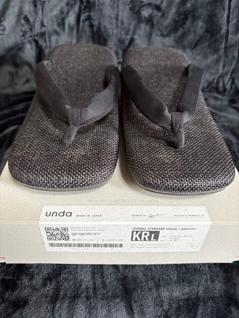 goyemon SETTA×SNEAKER unda 雲駄 Sumi サイズL