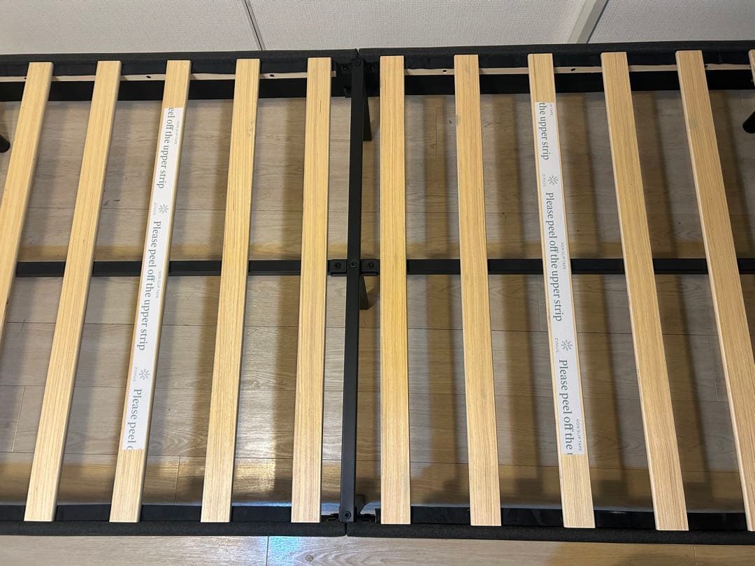 シングルベッドフレーム グレー