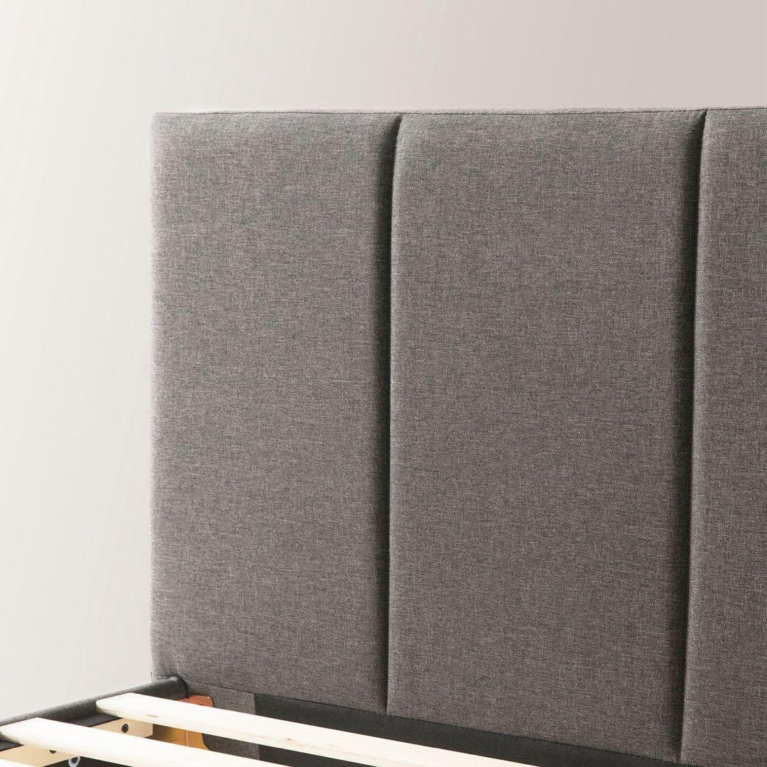 シングルベッドフレーム グレー