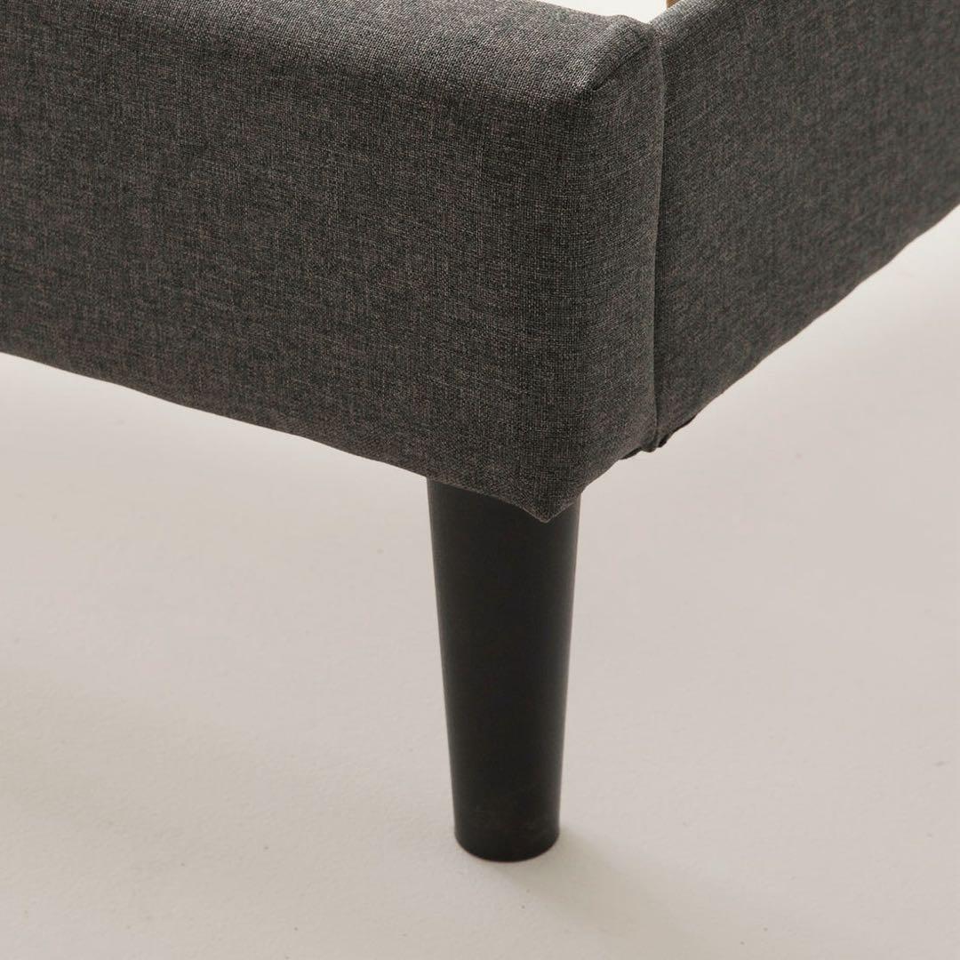 シングルベッドフレーム グレー