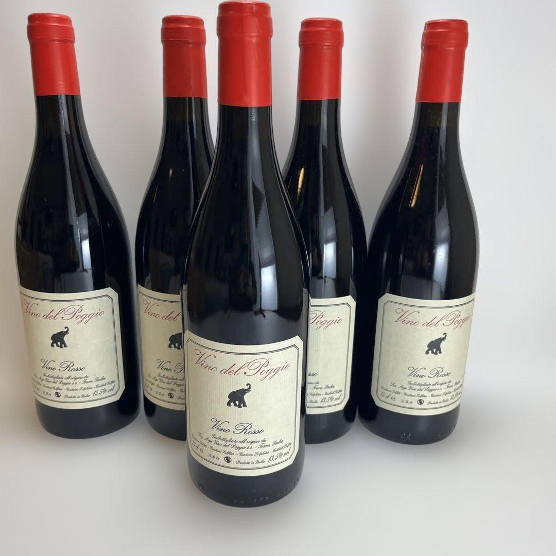 Vino del Poggio 赤ワイン 2018 13.5％vol 5本セット