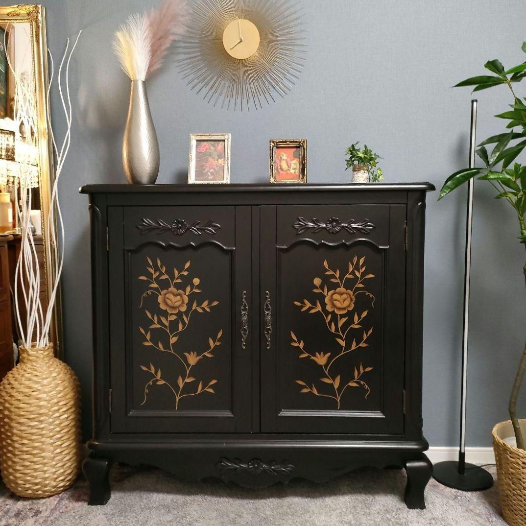 POWELL フレンチスタイル ヴィンテージ ハンドペイントキャビネット