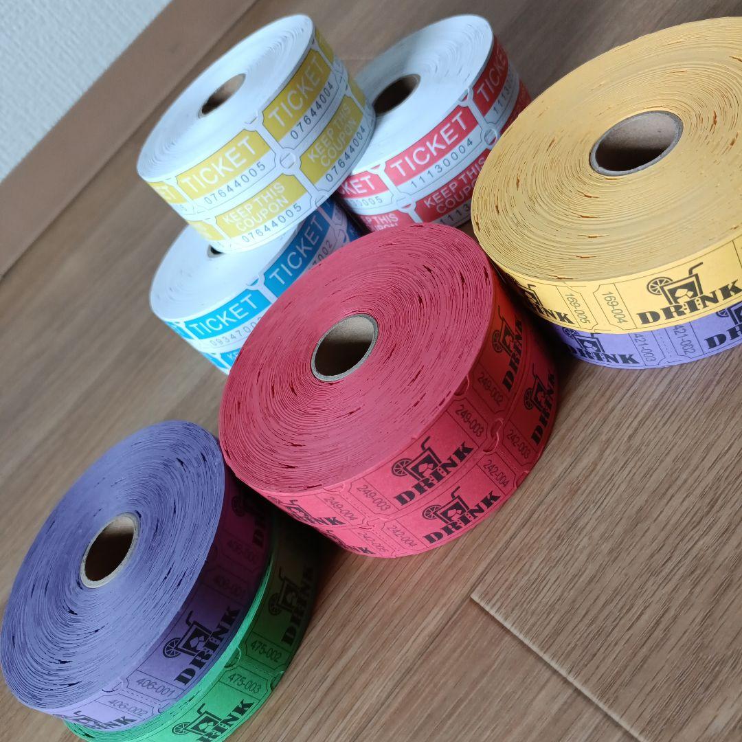 在庫限り9ロールセット　海外ロールチケット　紙モノ　まとめ売りジャンクジャーナル