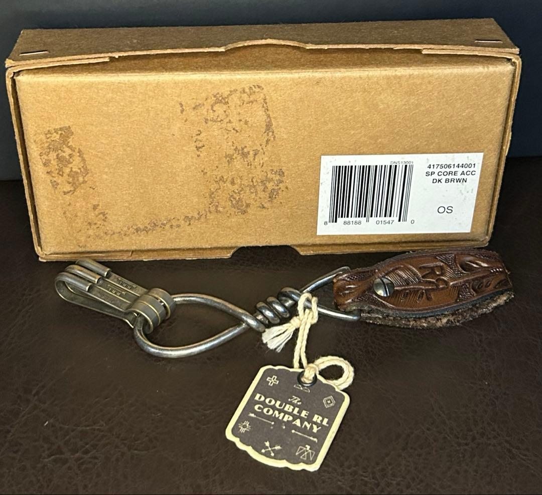 RRL ラルフローレン　レザー製キーホルダー　キーフォブ