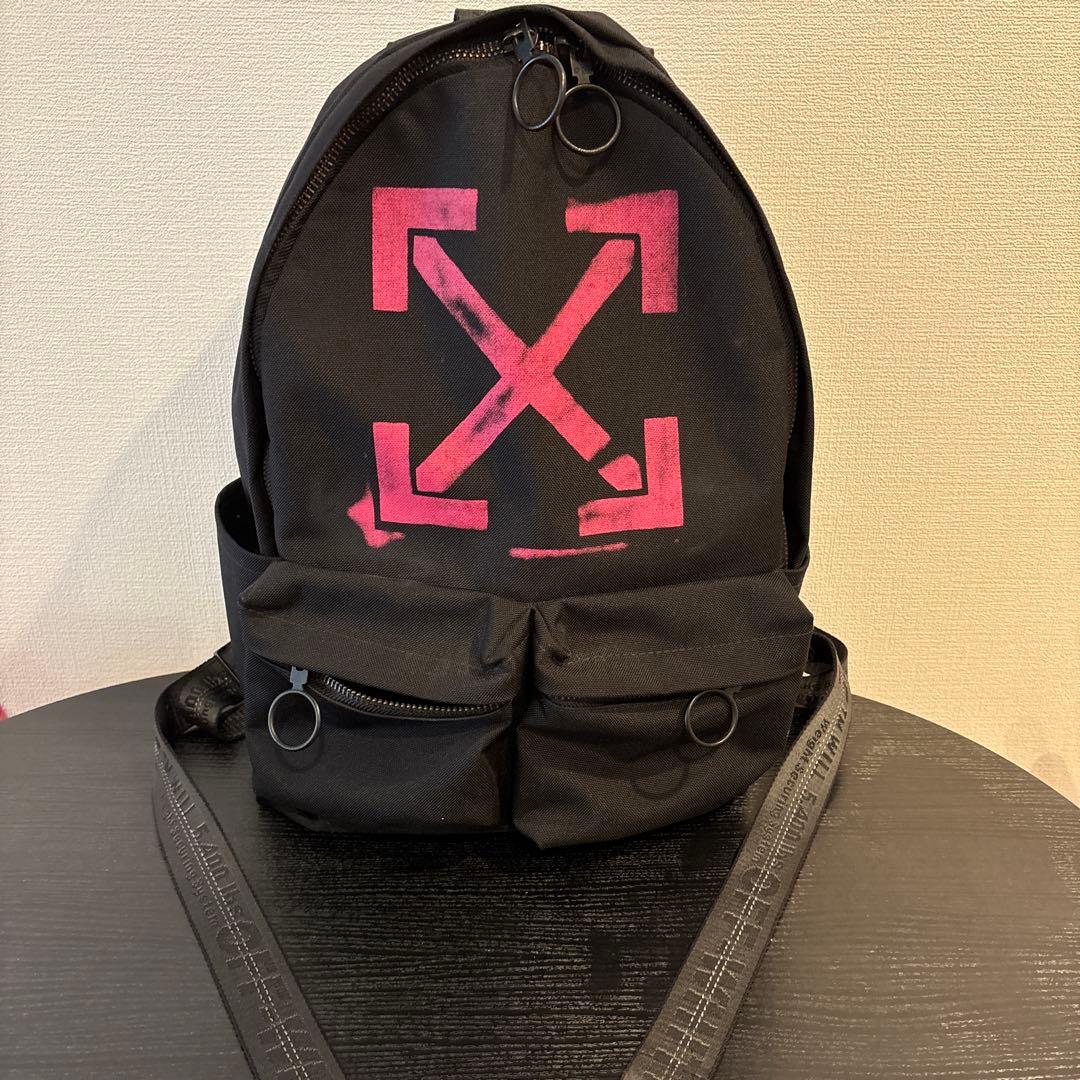 off-white 19ss バックパック　アロー　ブラック
