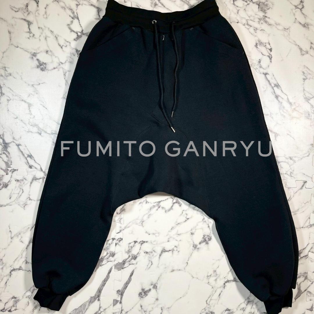 ✨美品✨3(L) FUMITO GANRYU サルエル スウェット ブラック