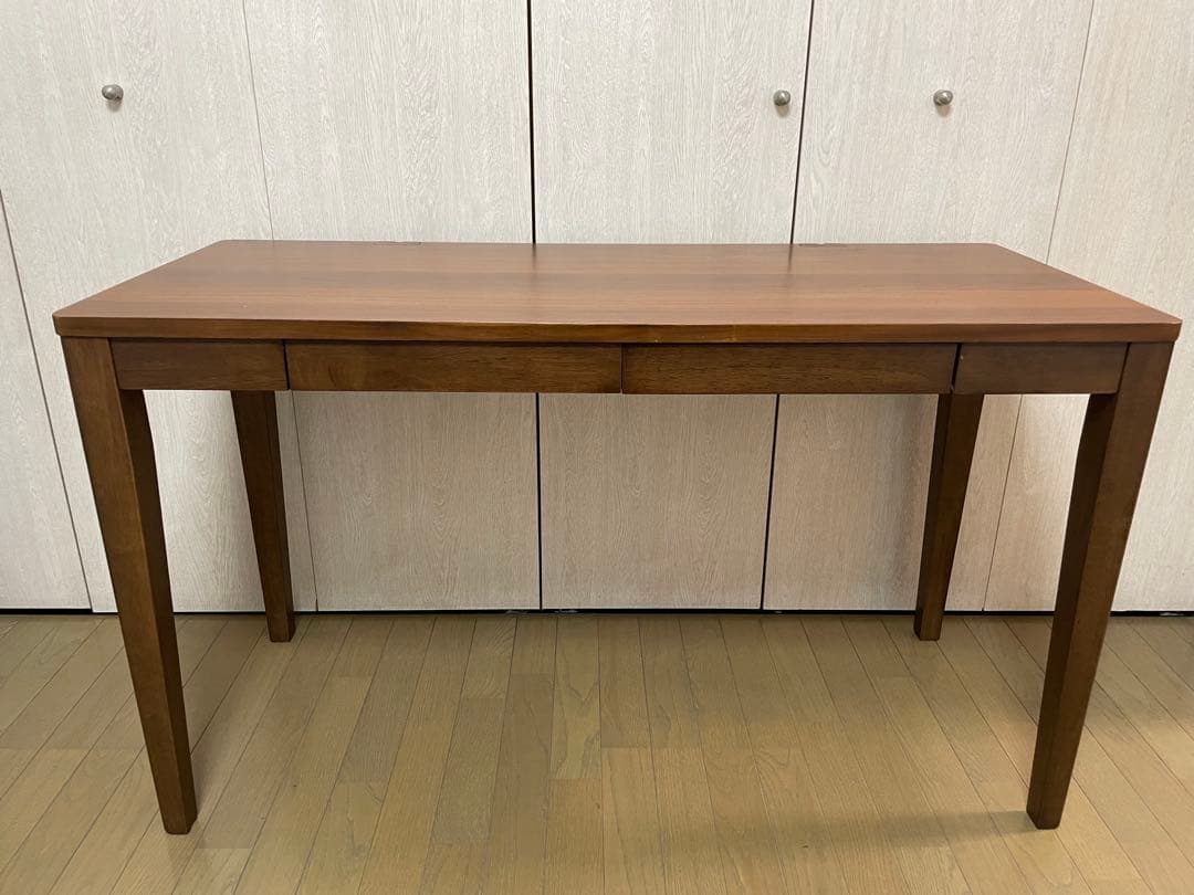 パソコンデスク 【引出し付き】　ダークブラウン　ベルメゾン