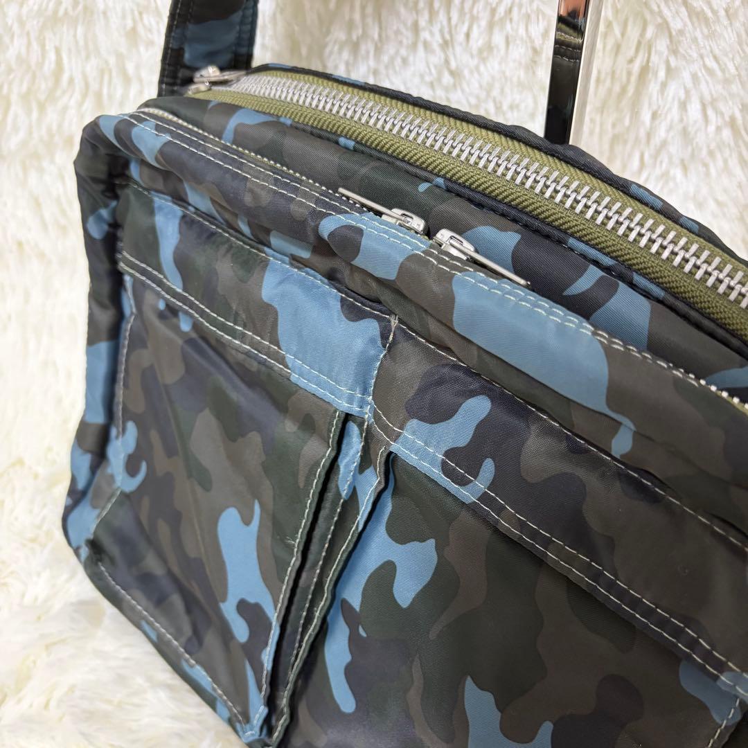 【19日まで】ポーター　タンカー　ショルダーバッグ　カモフラ　2層