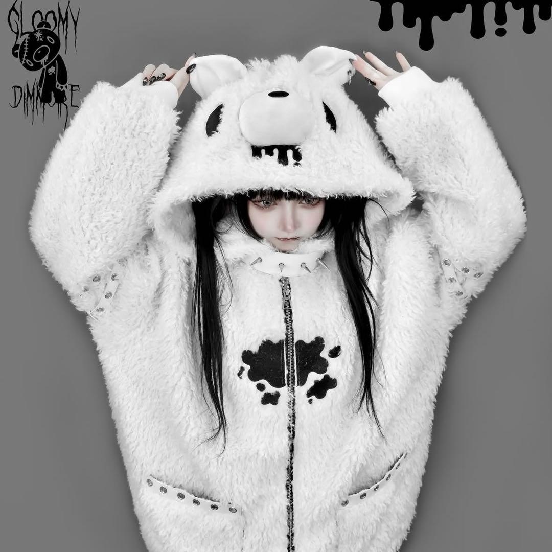 ♡ DimMoire グル〜ミ〜ボアパーカー White