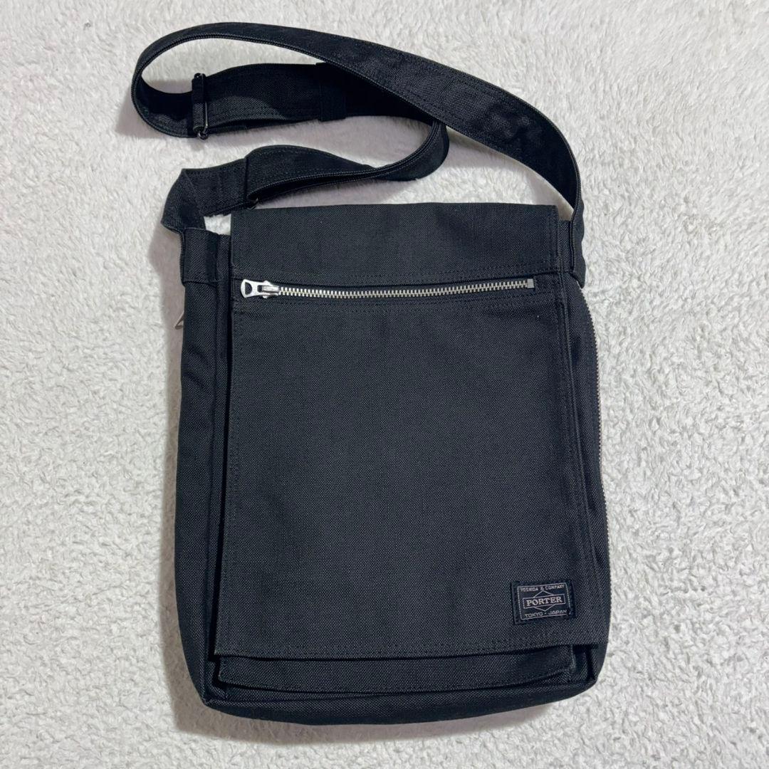 美品　廃盤　ポーター　スモーキー　ショルダーバッグ　日本製　サイドジップ　メンズ