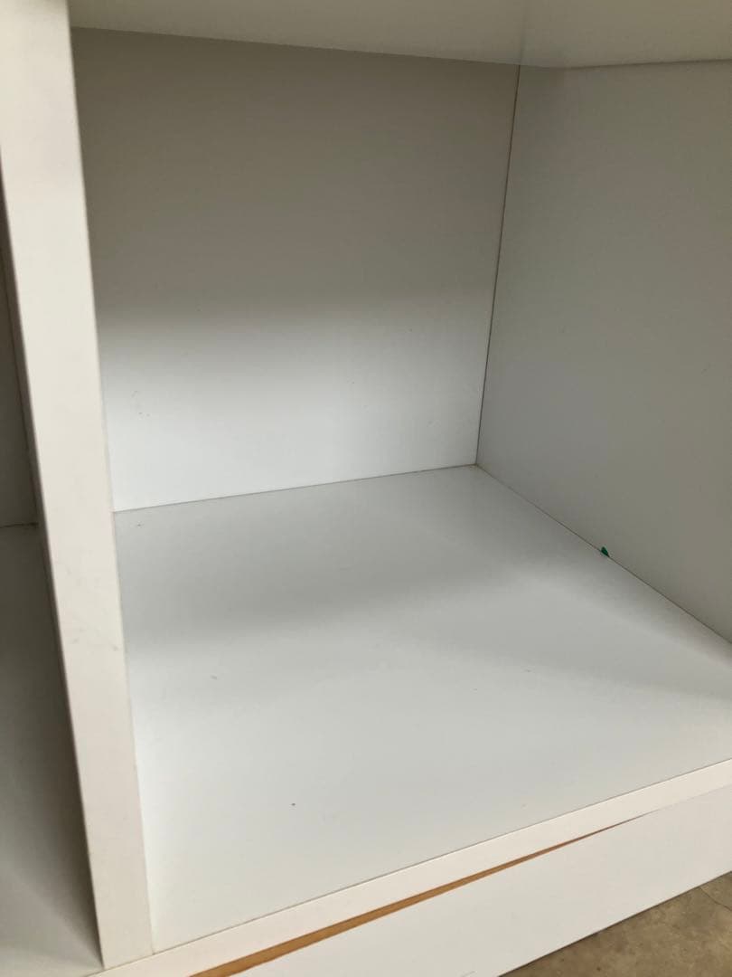 ディスプレイラック ホワイト 高さ123幅116奥行41cm ダメージ有り