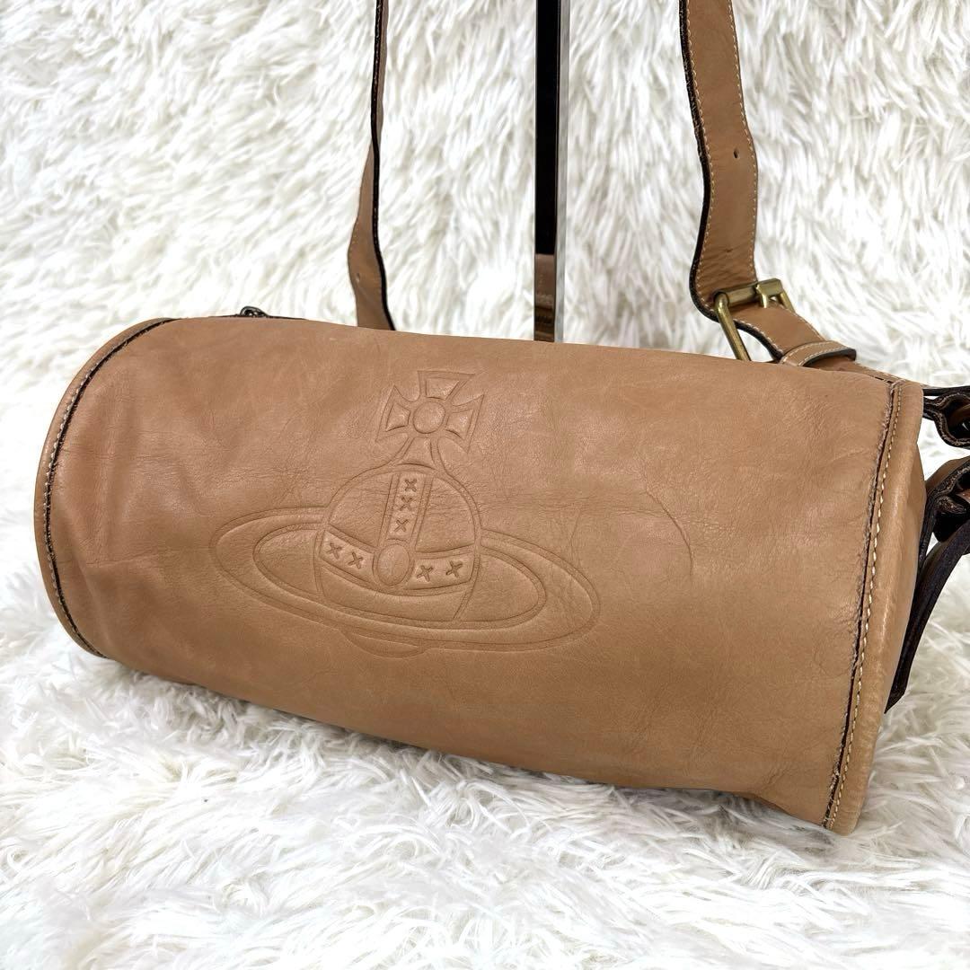 希少✨Vivienne Westwood オーブロゴドラムショルダーバッグ