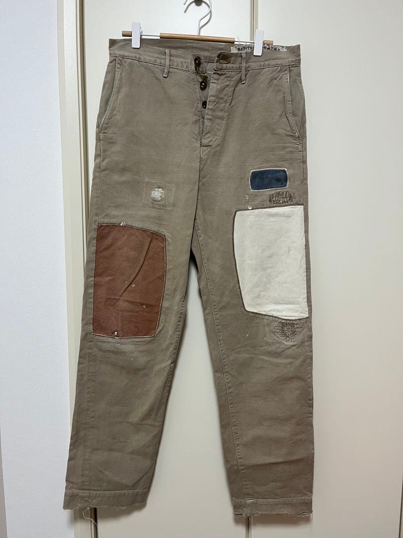 【値下げ中】KAPITAL キャピタル　ヴィンテージ加工　チノパン　2（M）