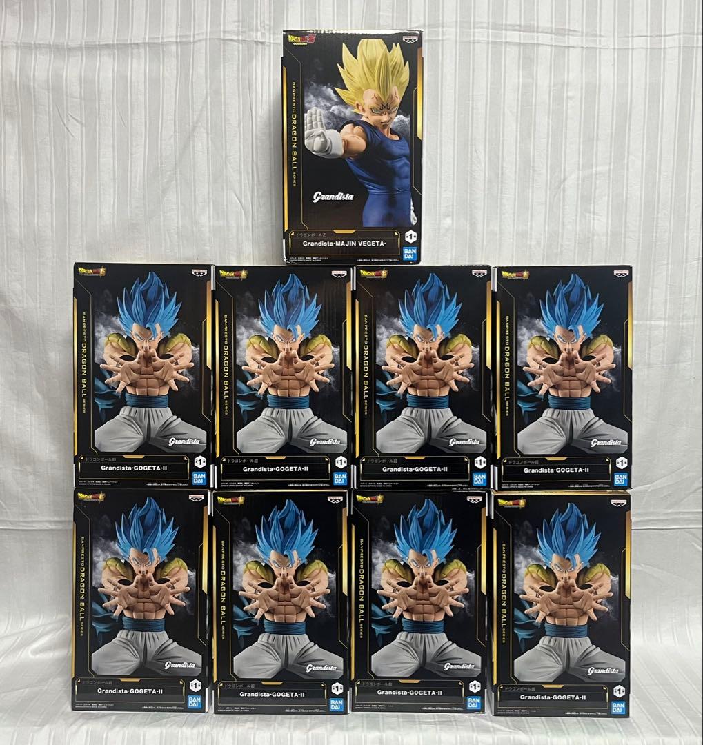 9個セット★ドラゴンボールGrandista★ゴジータ-Ⅱ×8、魔人ベジータ×1
