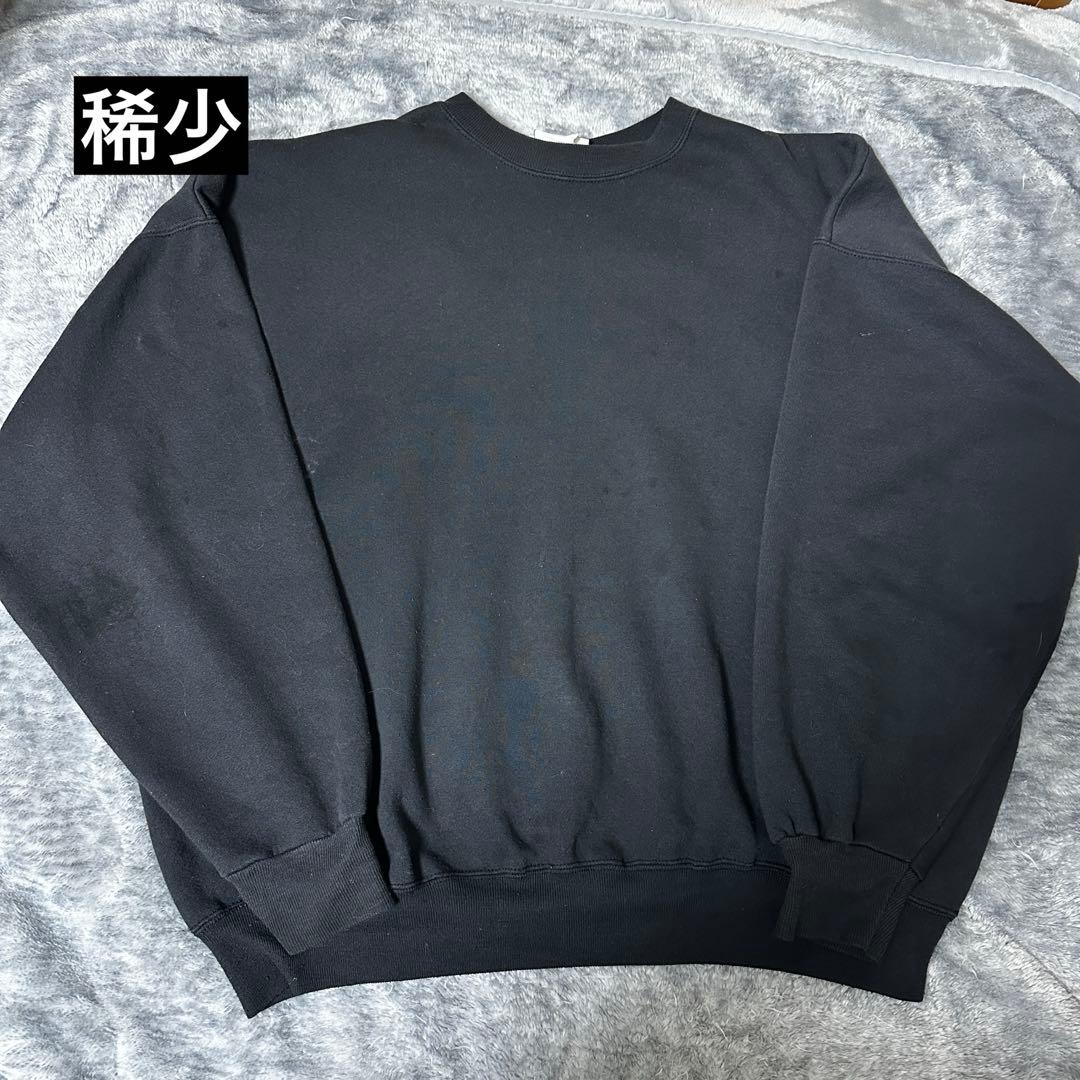【希少】Hanes ヘインズ 90s プレミアムウェイト スウェット ブラック