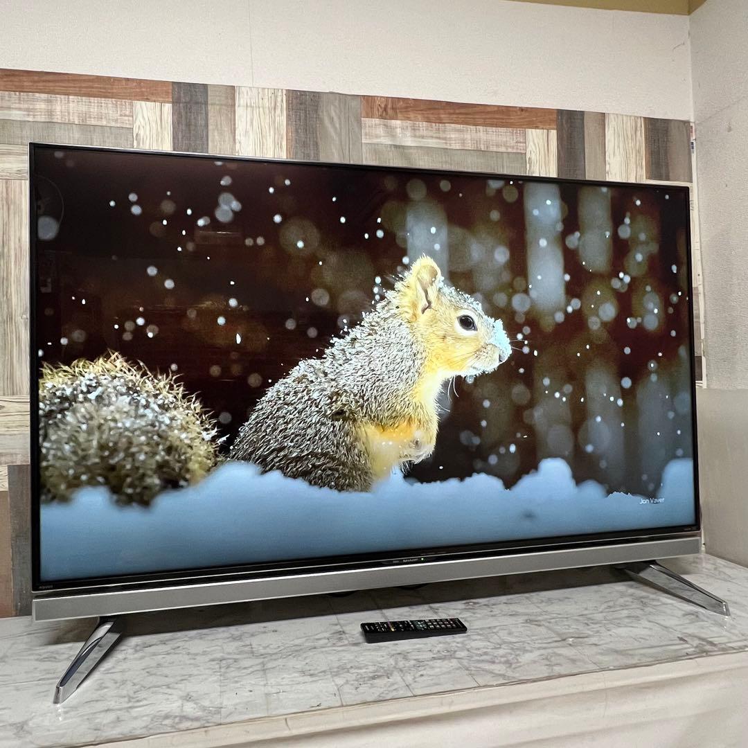 即日受渡❣️全国送料込シャープ 60V4Kテレビ YouTube.U-NEXT視聴