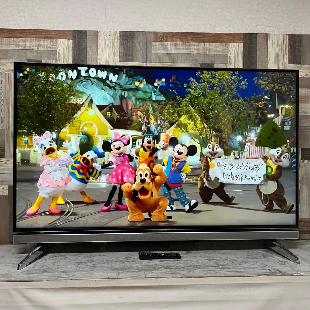 即日受渡❣️全国送料込シャープ 60V4Kテレビ YouTube.U-NEXT視聴
