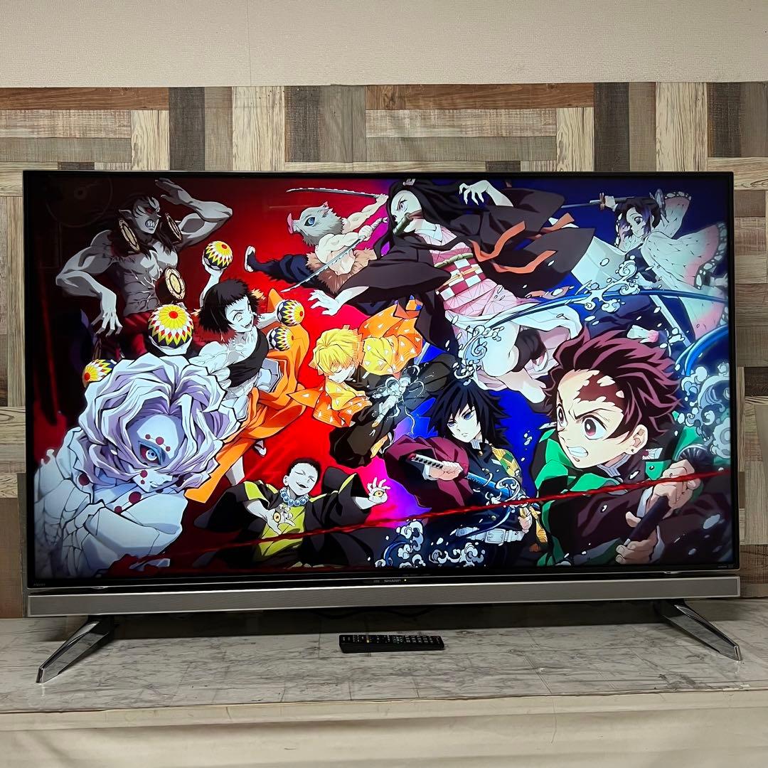 即日受渡❣️全国送料込シャープ 60V4Kテレビ YouTube.U-NEXT視聴