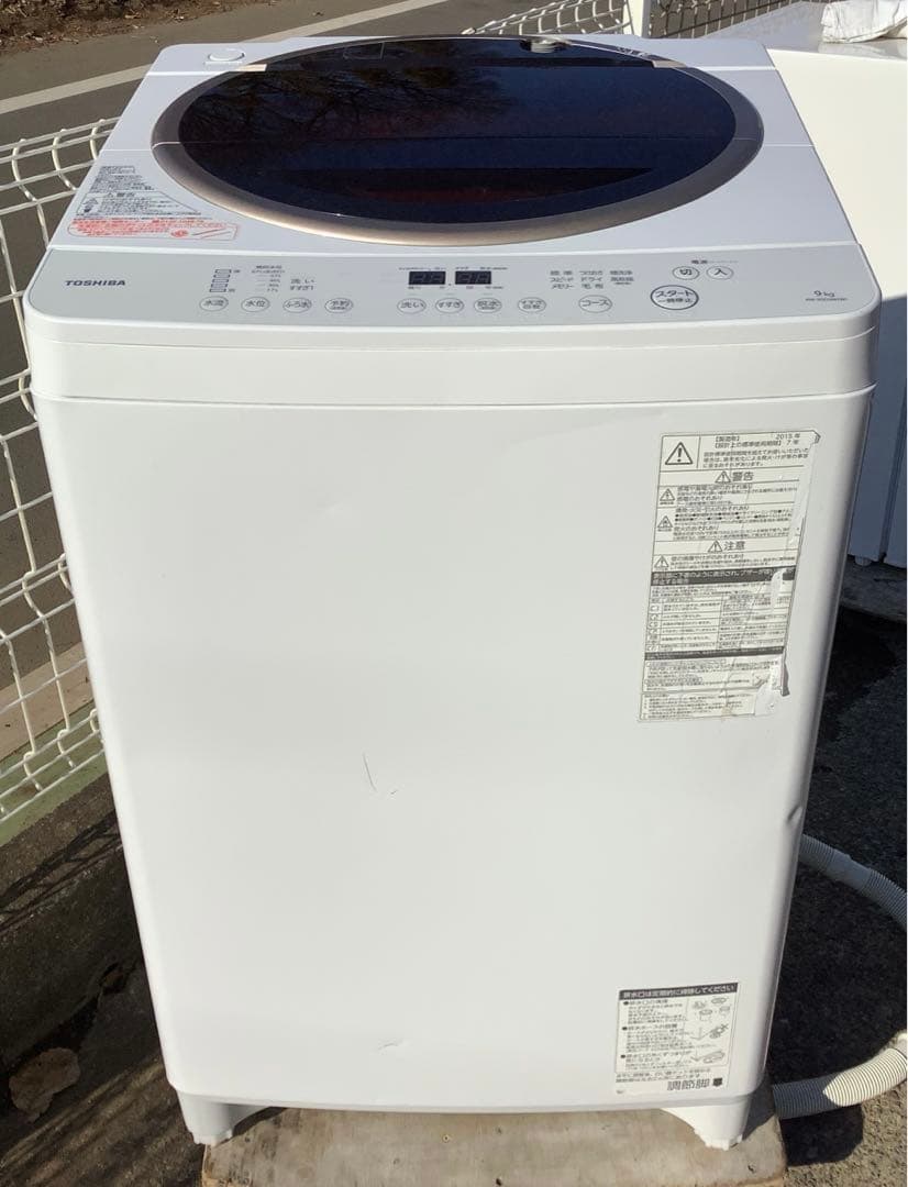 TOSHIBA 東芝 洗濯機 AW-9SD3M(W) 9kg 2015年製