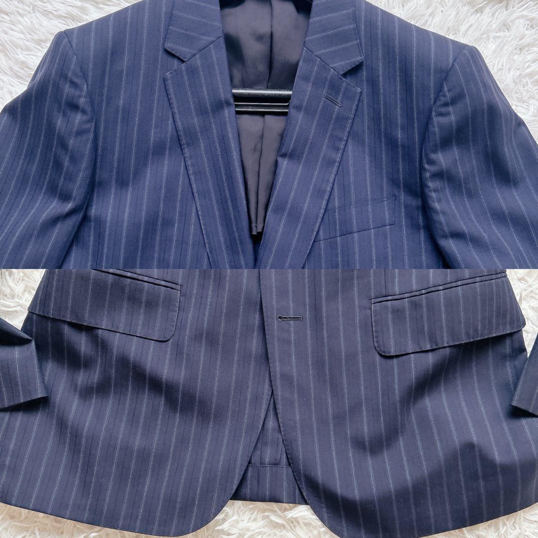 美品 ポールスミス 現行 ゼニア スーツ セットアップ ストライプ L メンズ
