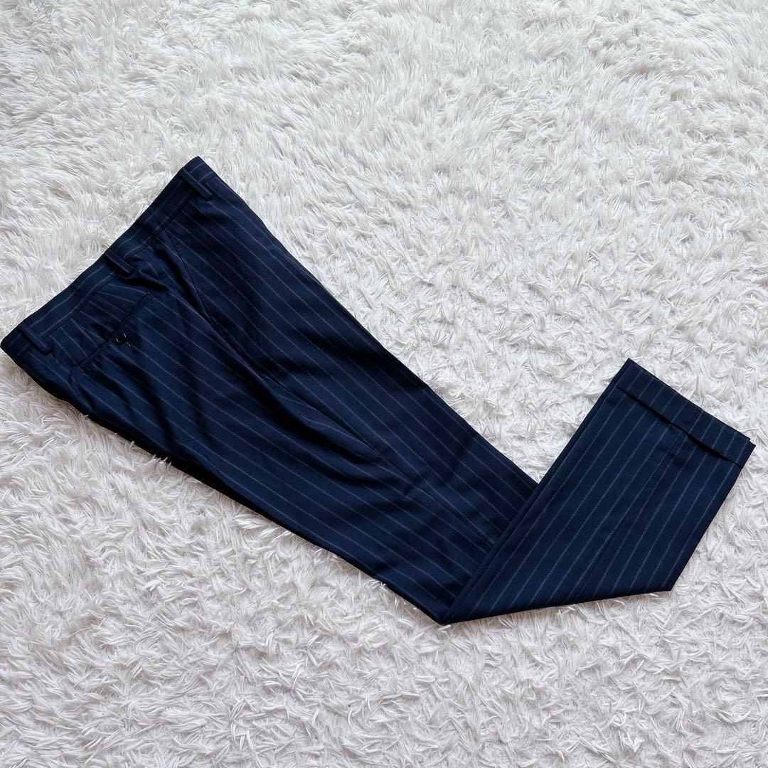 美品 ポールスミス 現行 ゼニア スーツ セットアップ ストライプ L メンズ