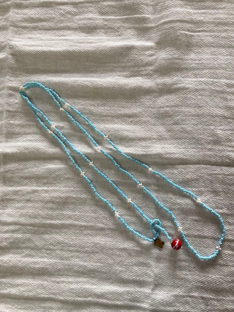 ◉45Rアンティークビーズフラワーネックレス◉