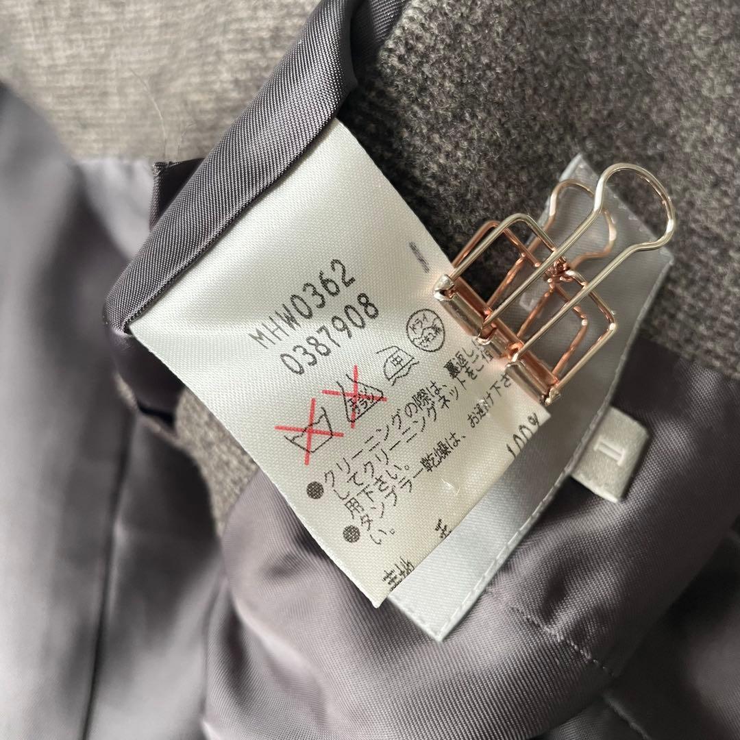 マーガレットハウエル 美品 ウールテーラードジャケット 2 茶色