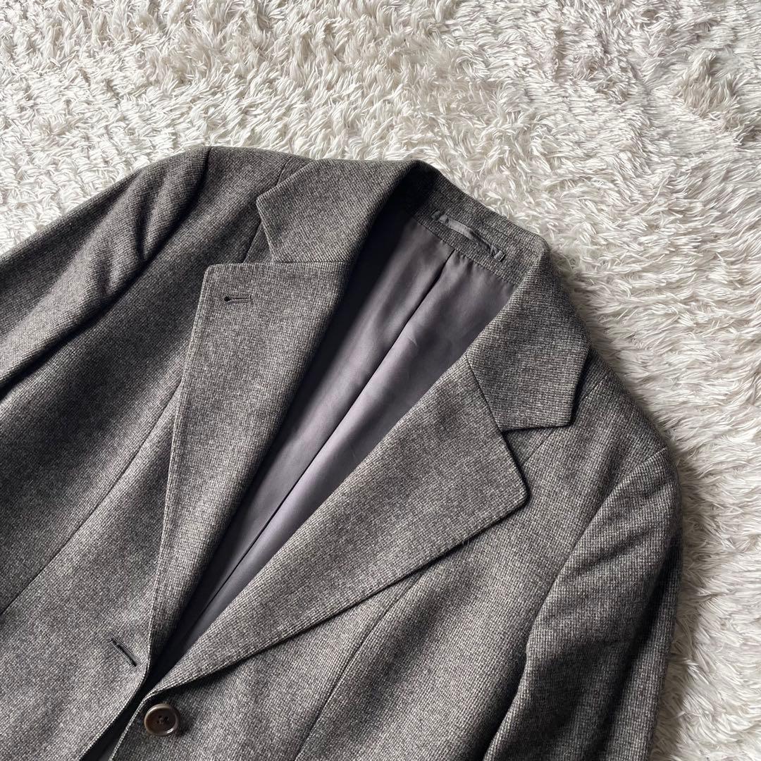 マーガレットハウエル 美品 ウールテーラードジャケット 2 茶色