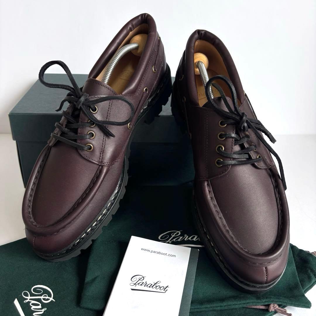 【新品同様】パラブーツ シメイ EBONY レザーシューズ 8 フランス製 箱付