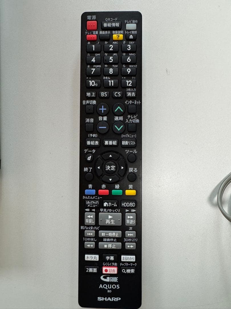 送料込SHARP AQUOS ブルーレイレコーダー 500GB BD-NS500