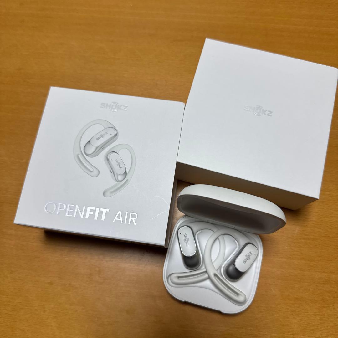 【美品】SHOKZ OPENFIT AIR ワイヤレスイヤホン