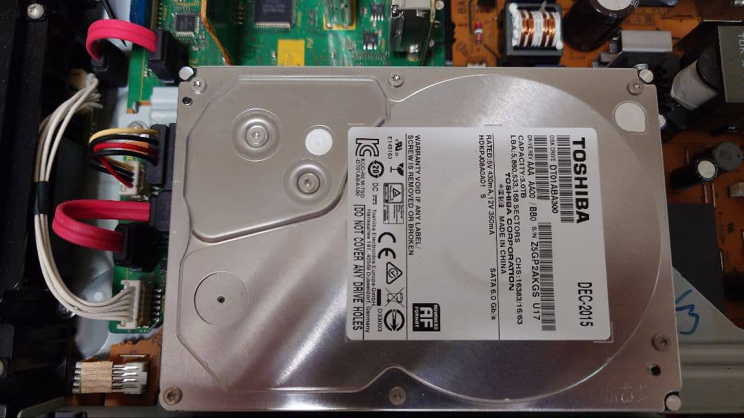 Panasonic / DMR-BWT510 / HDD大容量改造