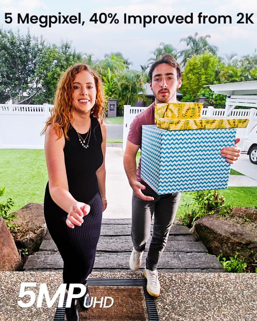 AOSU 5MP画質  ワイヤレスインターホンドアホン 玄関チャイム