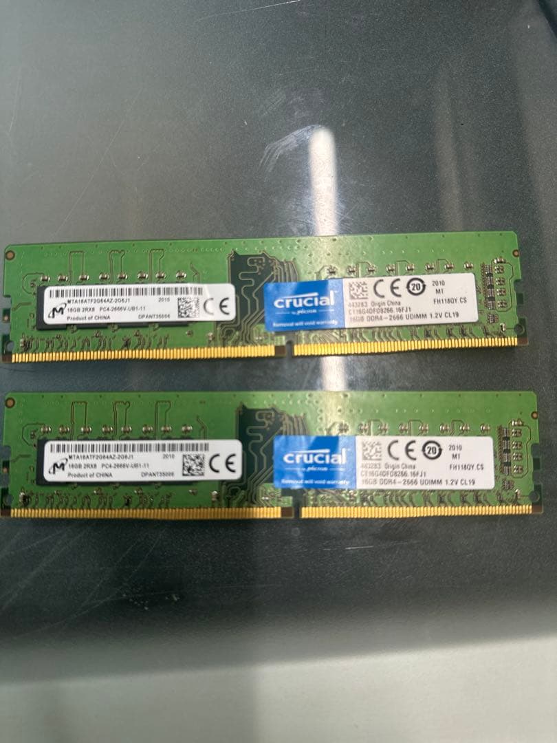 メモリー 24.Crucial DDR4 32GB DDR4 2666MHz