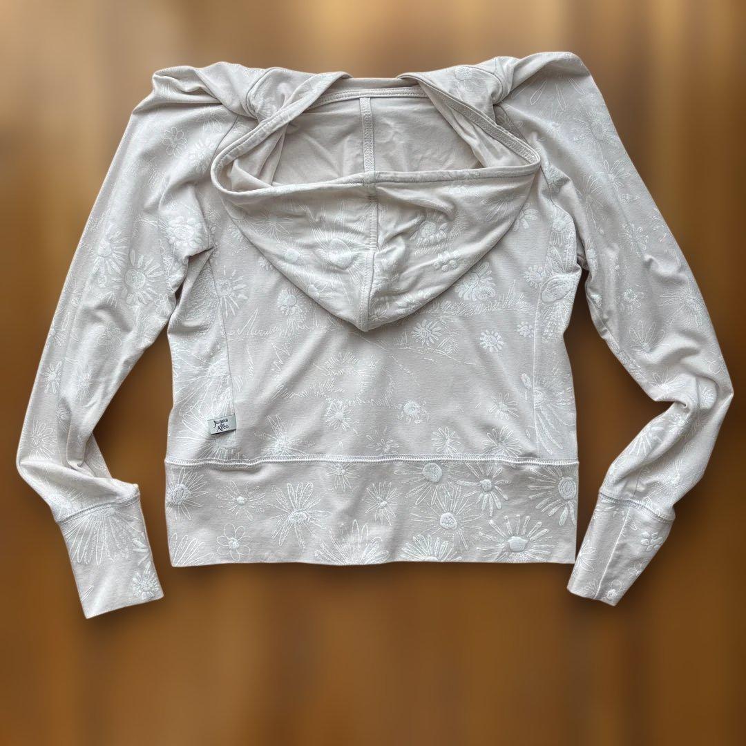 Juana de Arco 花柄フード付きパーカー