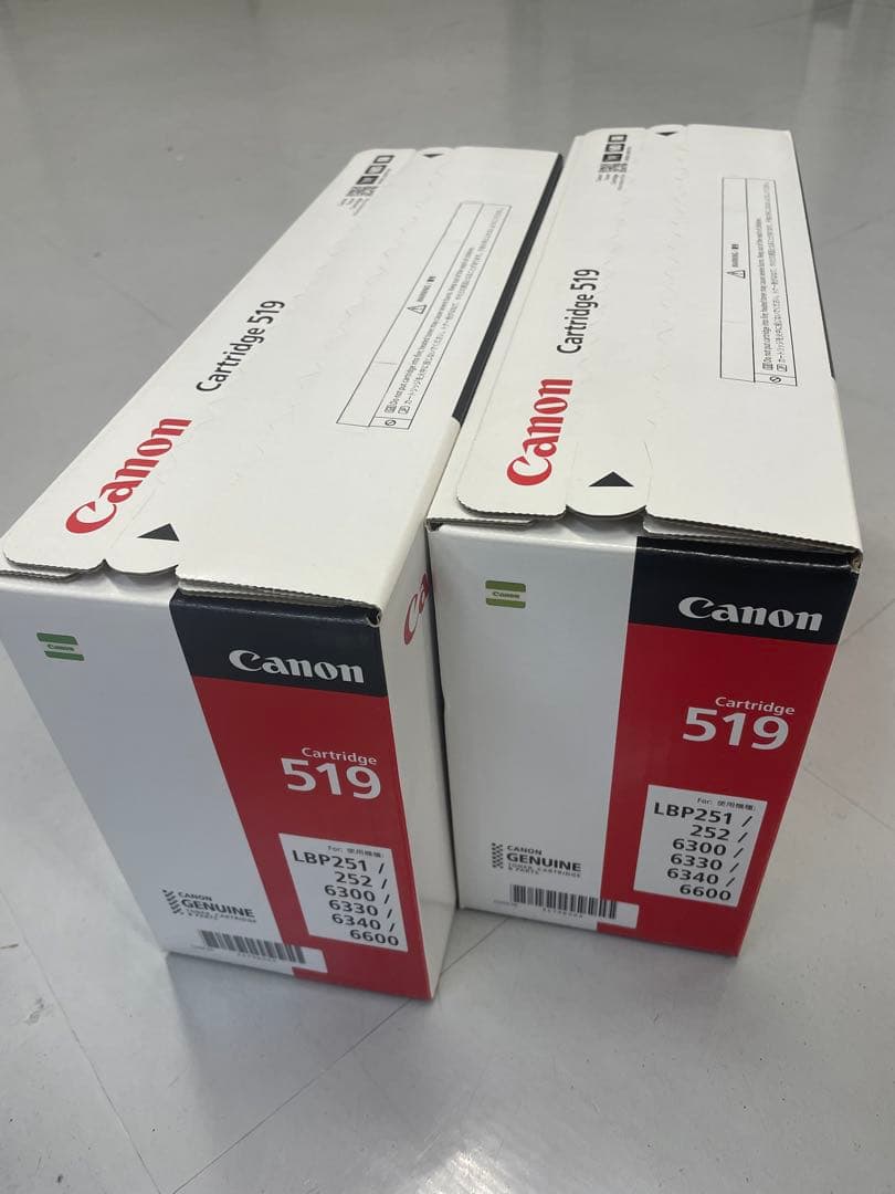 新品未開封　Canon キャノン　カートリッジ　519 2個セット