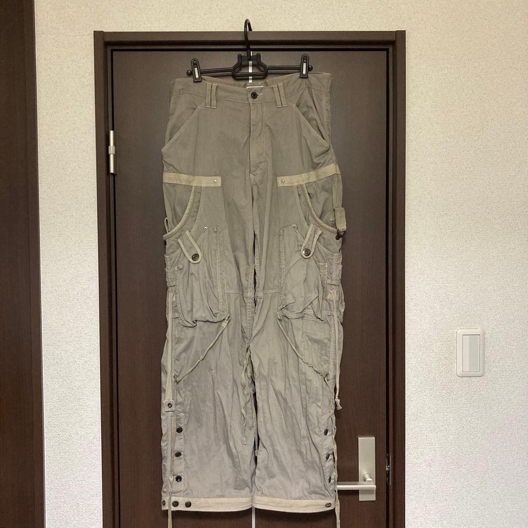 00s archive HALB マルチポケット ワイドカーゴパンツ M