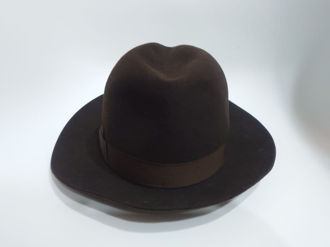 ボルサリーノ　made in ITALY　ラビットファーフェルトハット ブラウン
