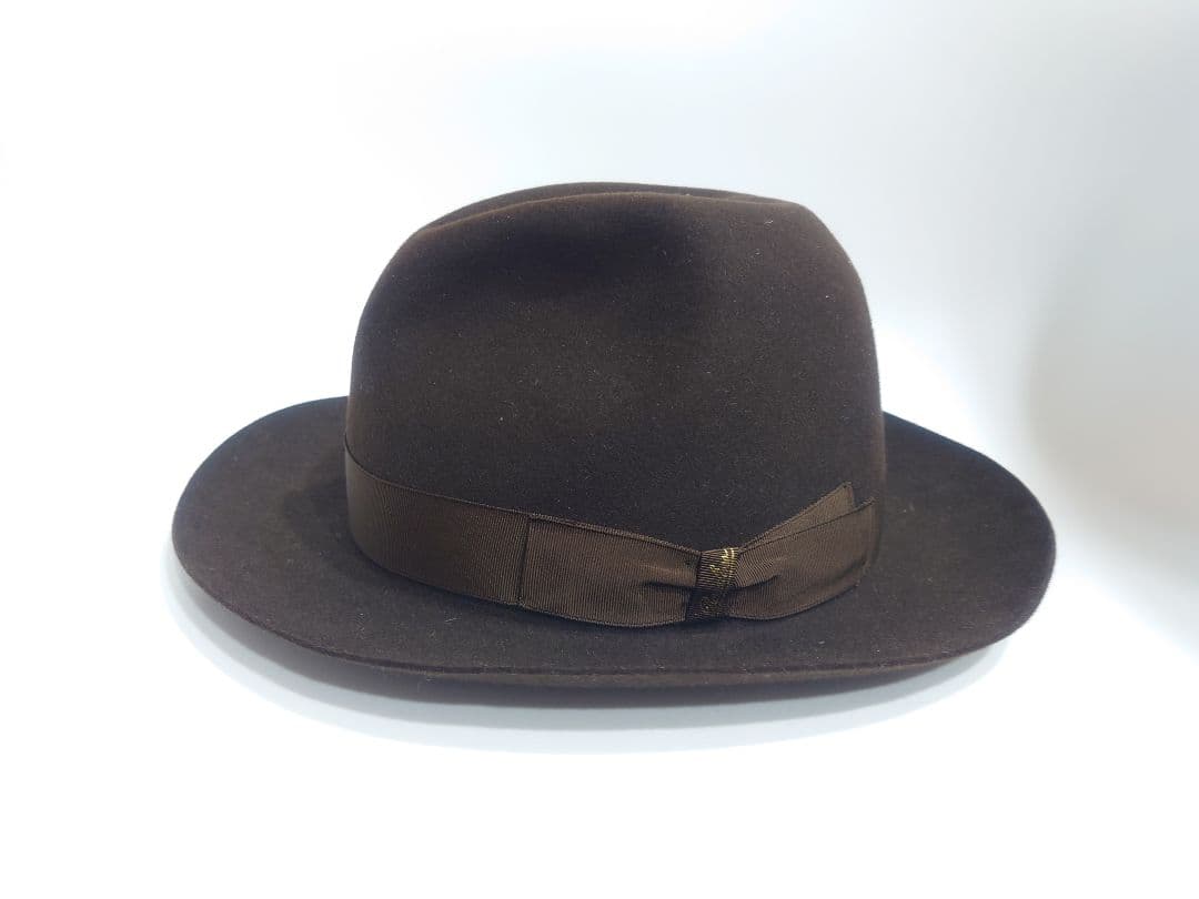 ボルサリーノ　made in ITALY　ラビットファーフェルトハット ブラウン