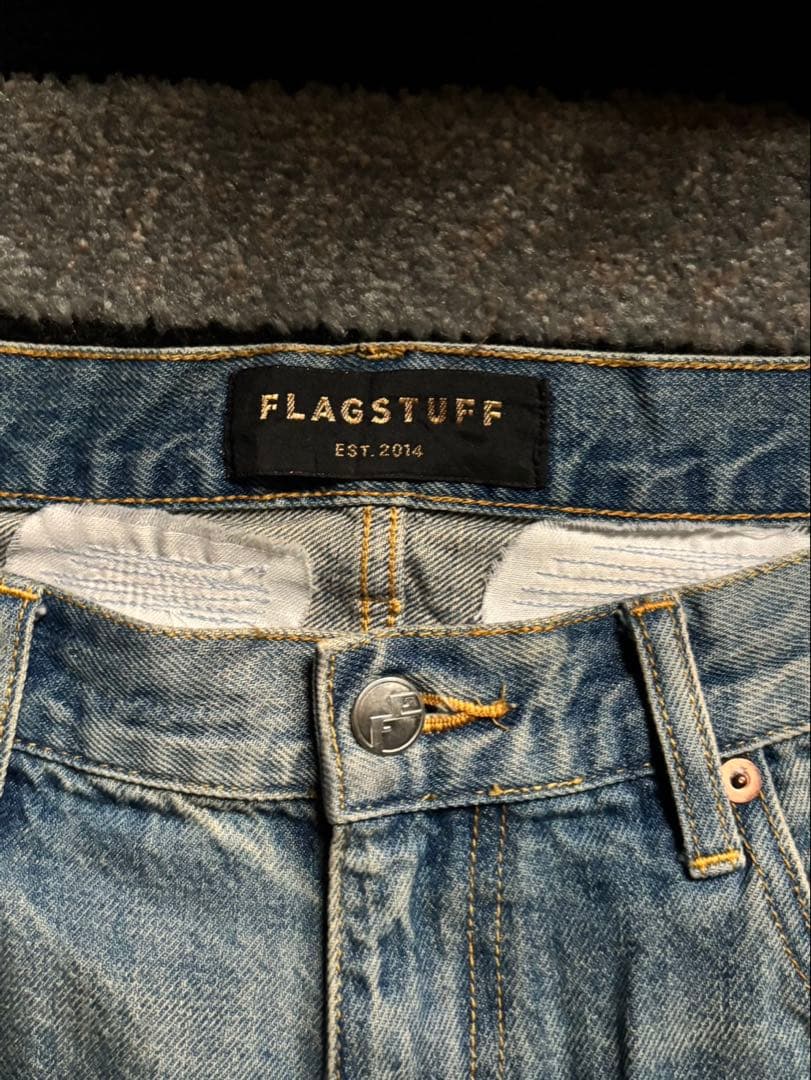 FLAGSTUFF BORO BAGGIE DENIM PANTS Lサイズ