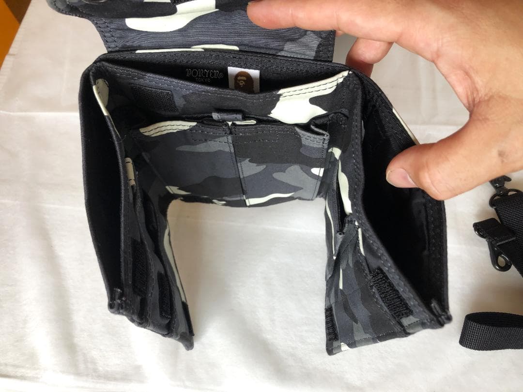 激美品　ポーター　エイプ　CITY　ショルダー　バッグ　ウエスト　ポーチ　迷彩