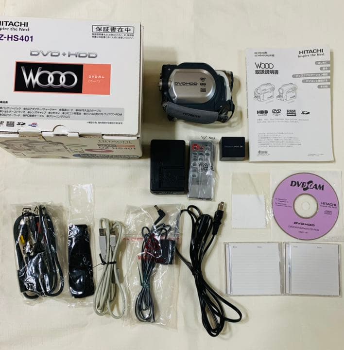HITACHI ビデオカメラ DZ-HS401 white