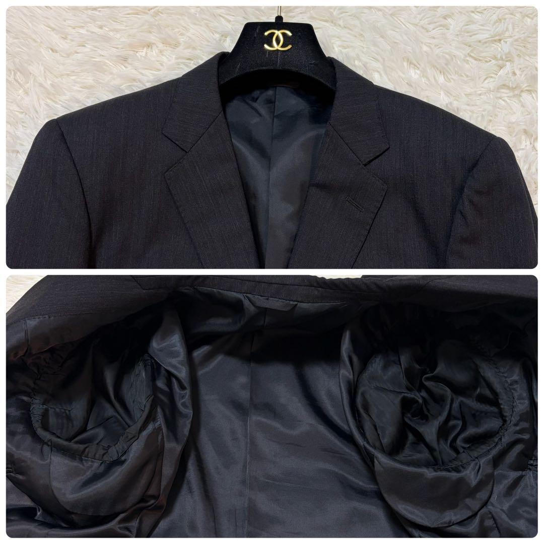 【美品】麻布テーラー JET CRUISE オーダー セットアップ チャコール