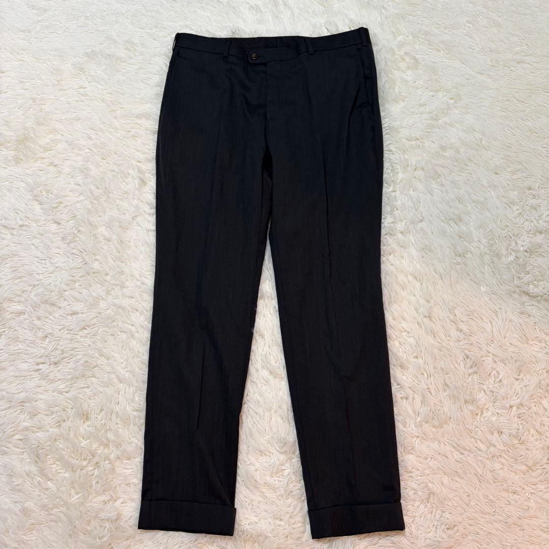 【美品】麻布テーラー JET CRUISE オーダー セットアップ チャコール