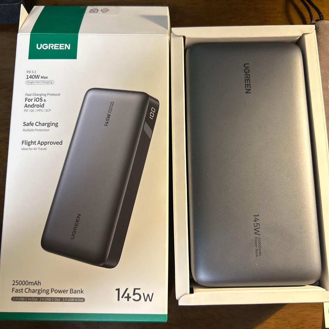 UGREEN 25000mAh 145W モバイルバッテリー